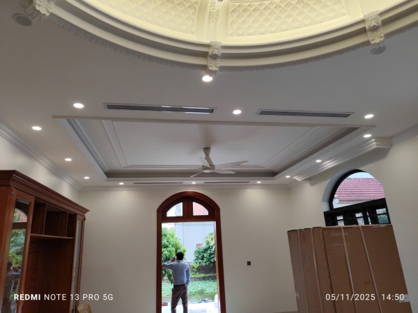 dự án lắp đặt hệ thống điều hòa Multi Daikin  căn biệt thự sang trọng tại Hải Dương